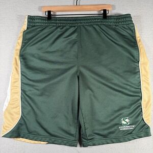 NCAA Sacramento State Hornets KA Inc Mens 2XL Green Mesh Athletic Shorts 13748